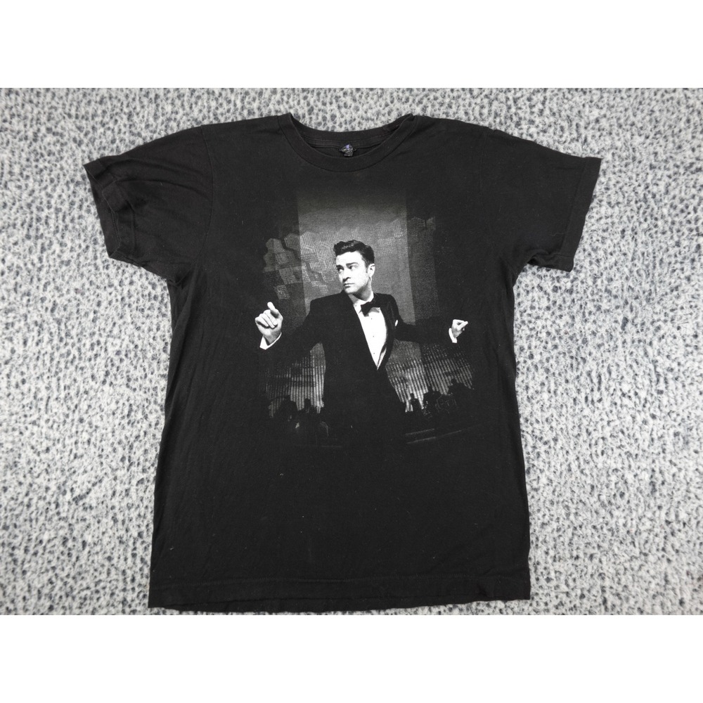 Justin Timberlake The 20/20 Experience World Tour‎ T-Shirt Mens Small Black 2014